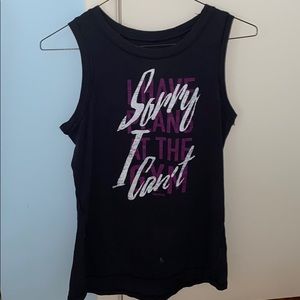 “Sorry i cant i have plans at the gym” muscle tee